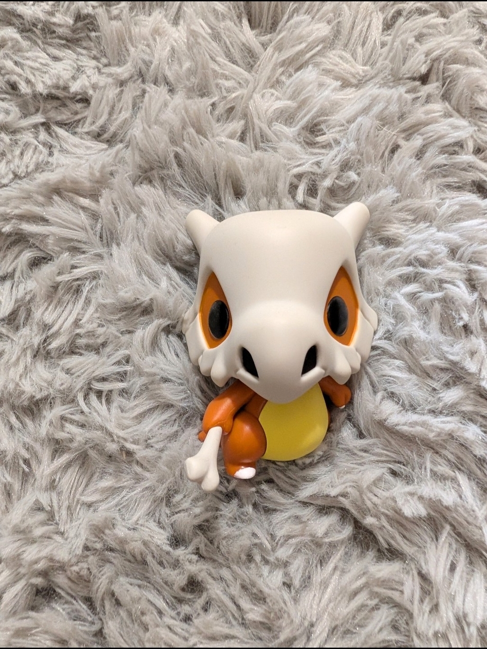 Small Pets Cubone-Style Plush Toy in White and Orange
